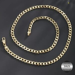 Luxelle 24K Gold Cuban Unisex Chain Necklace